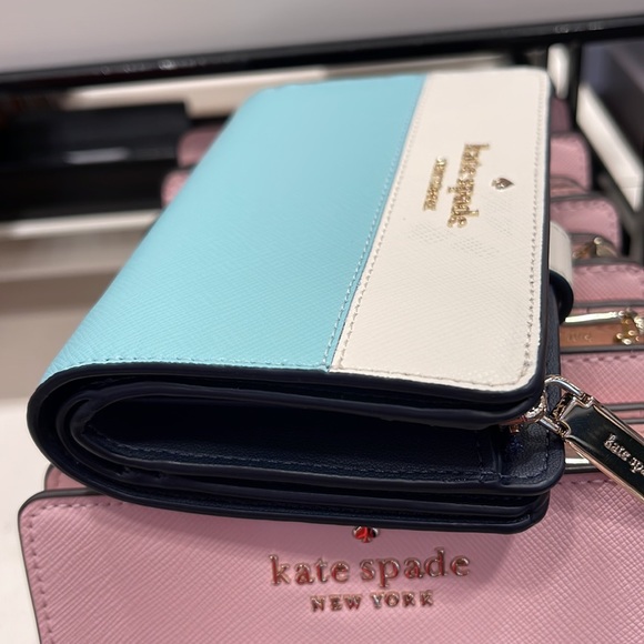 Kate Spade Staci Medium Compact Bifold Wallet Poolside Multi - Picture 16 of 16